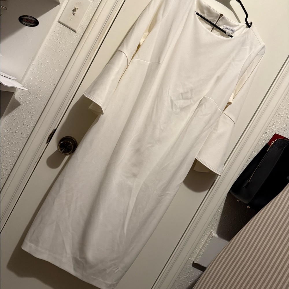 Elegant White Midi Dress